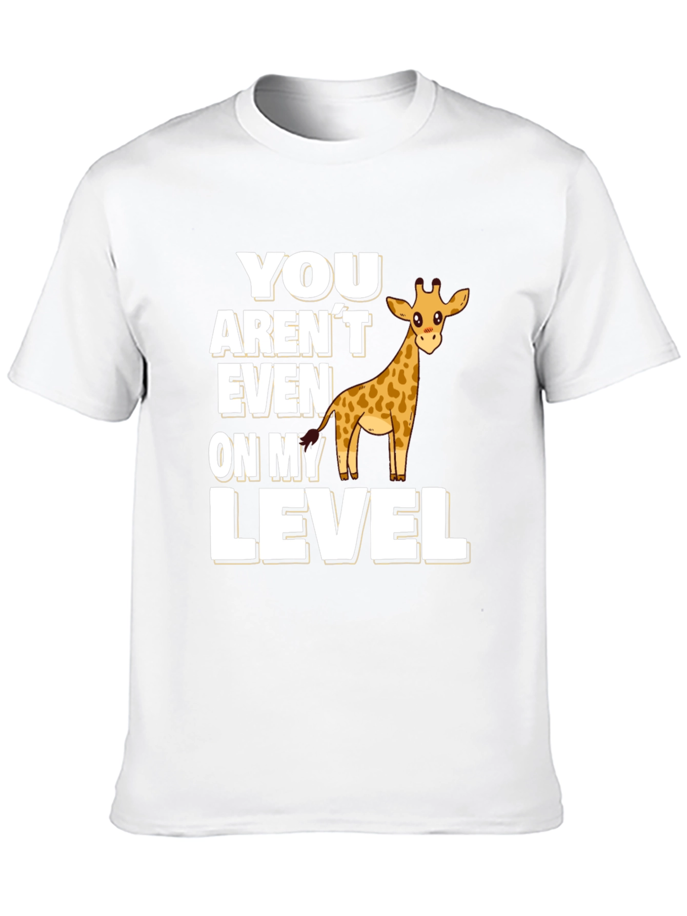 Giraffe Level T-Shirt Funny Animal Tee