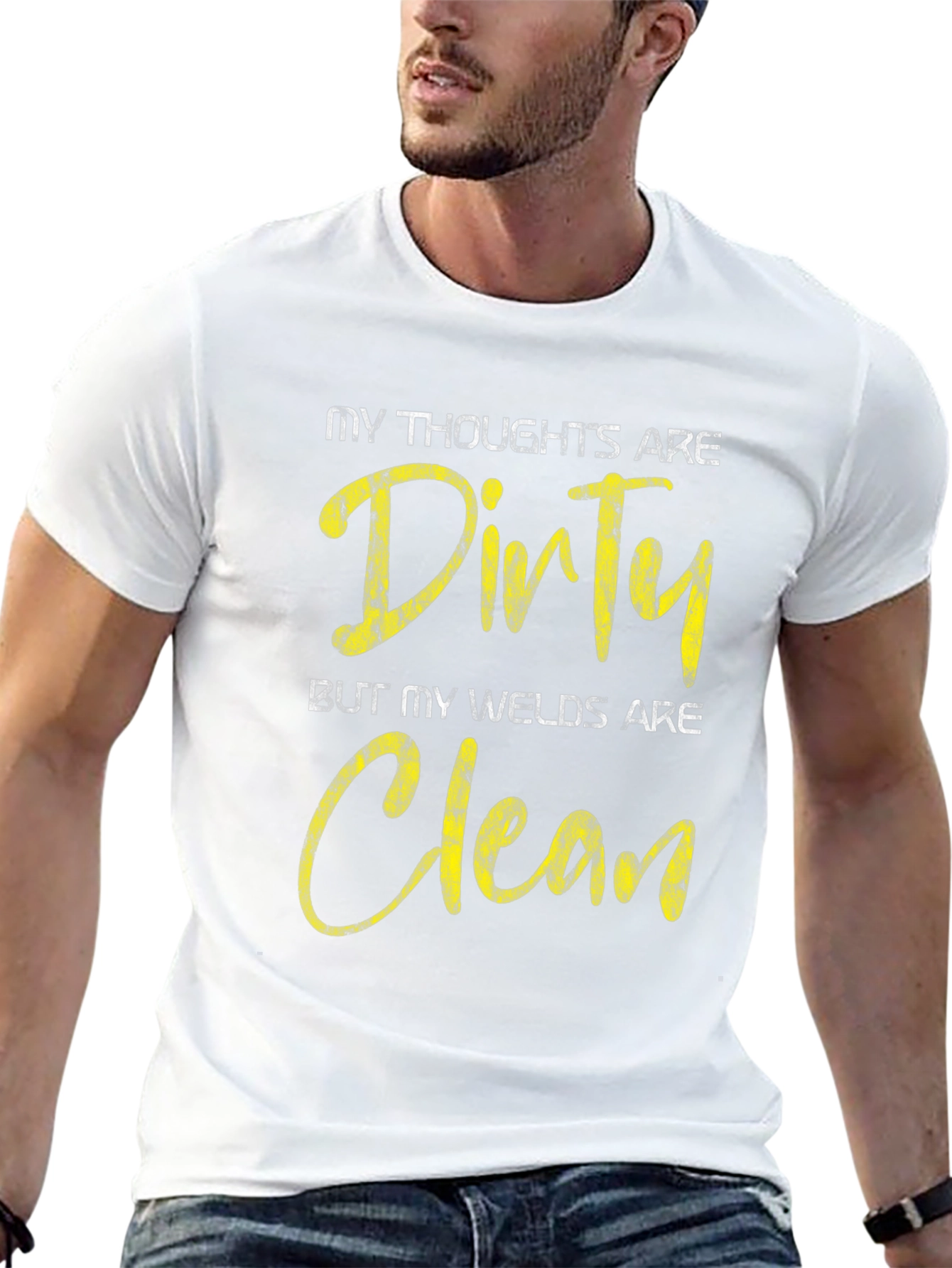Dirty Thoughts Clean Welds Black Graphic Tee