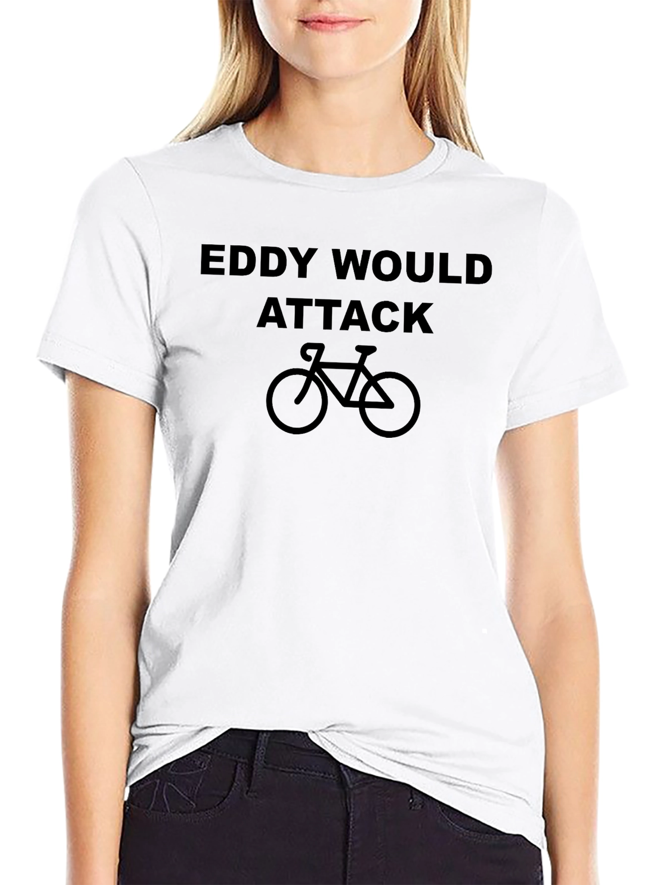 Eddy Would Attack Cycling T-Shirt