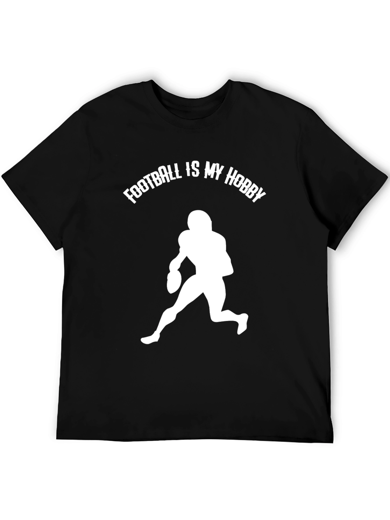 Football Is My Hobby Black T-Shirt