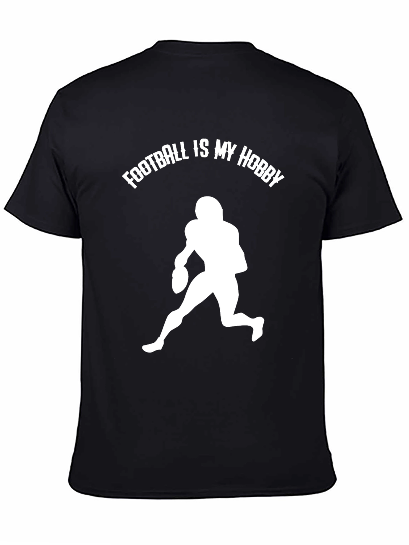 Football Is My Hobby Black T-Shirt