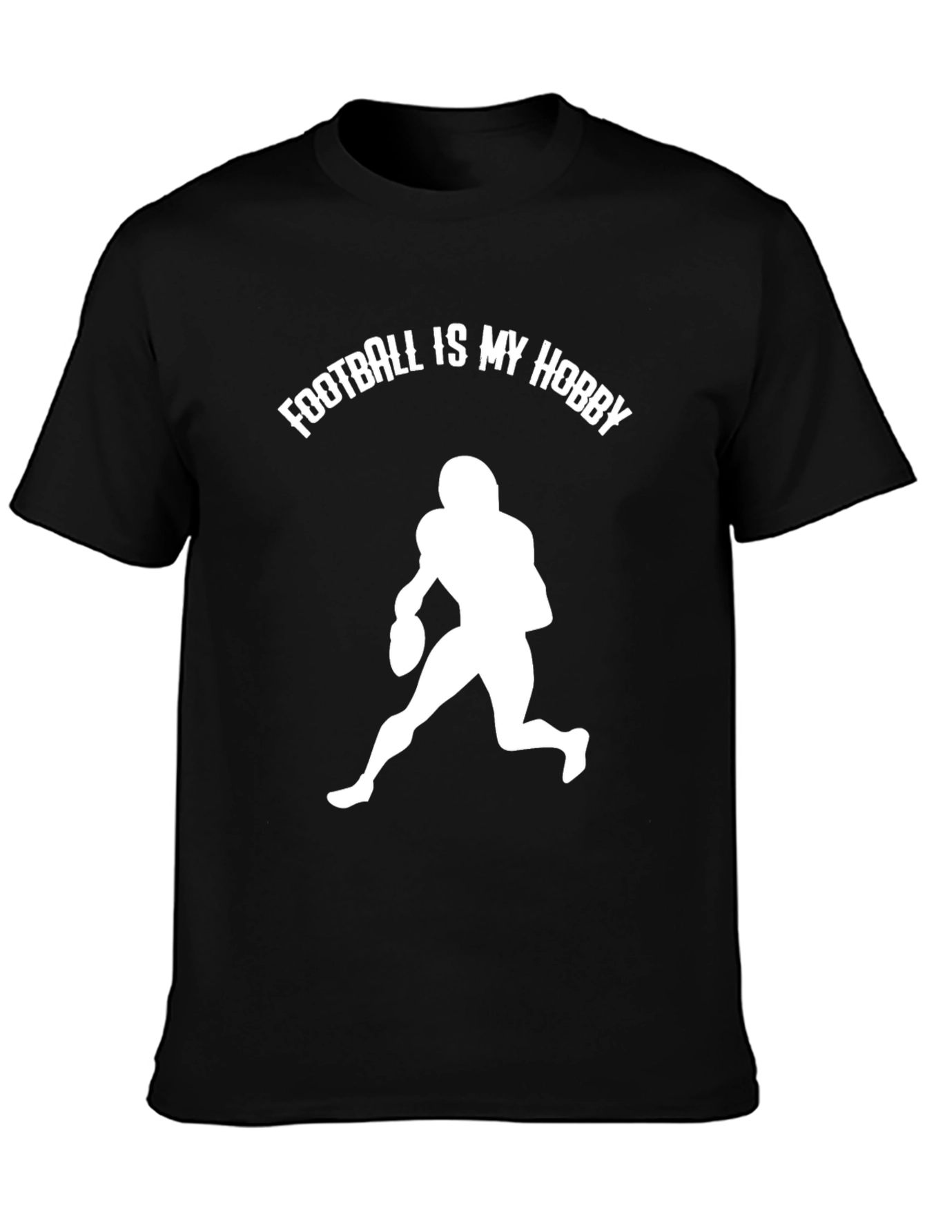 Football Is My Hobby Black T-Shirt