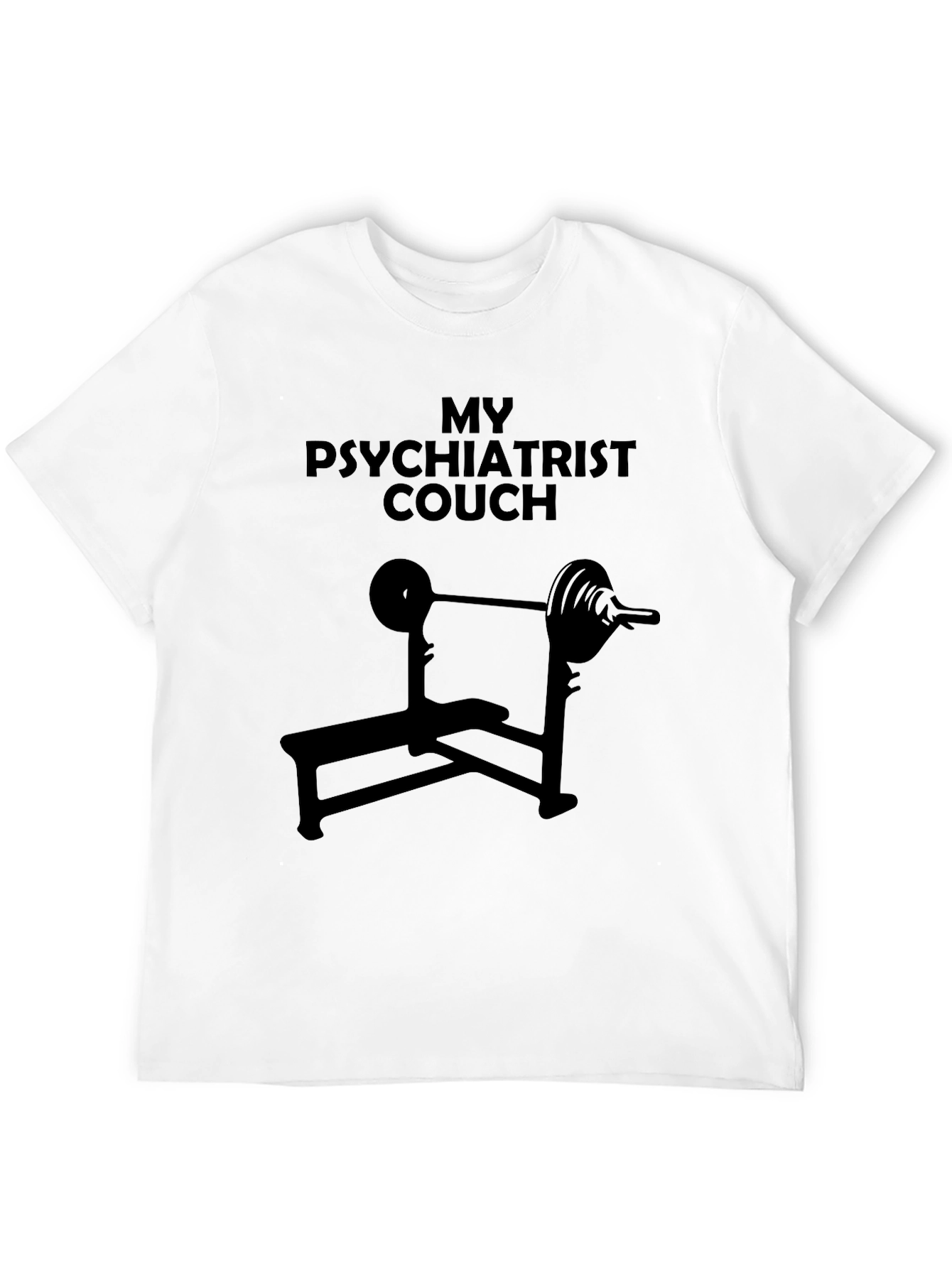 My Psychiatrist Couch Black T-Shirt