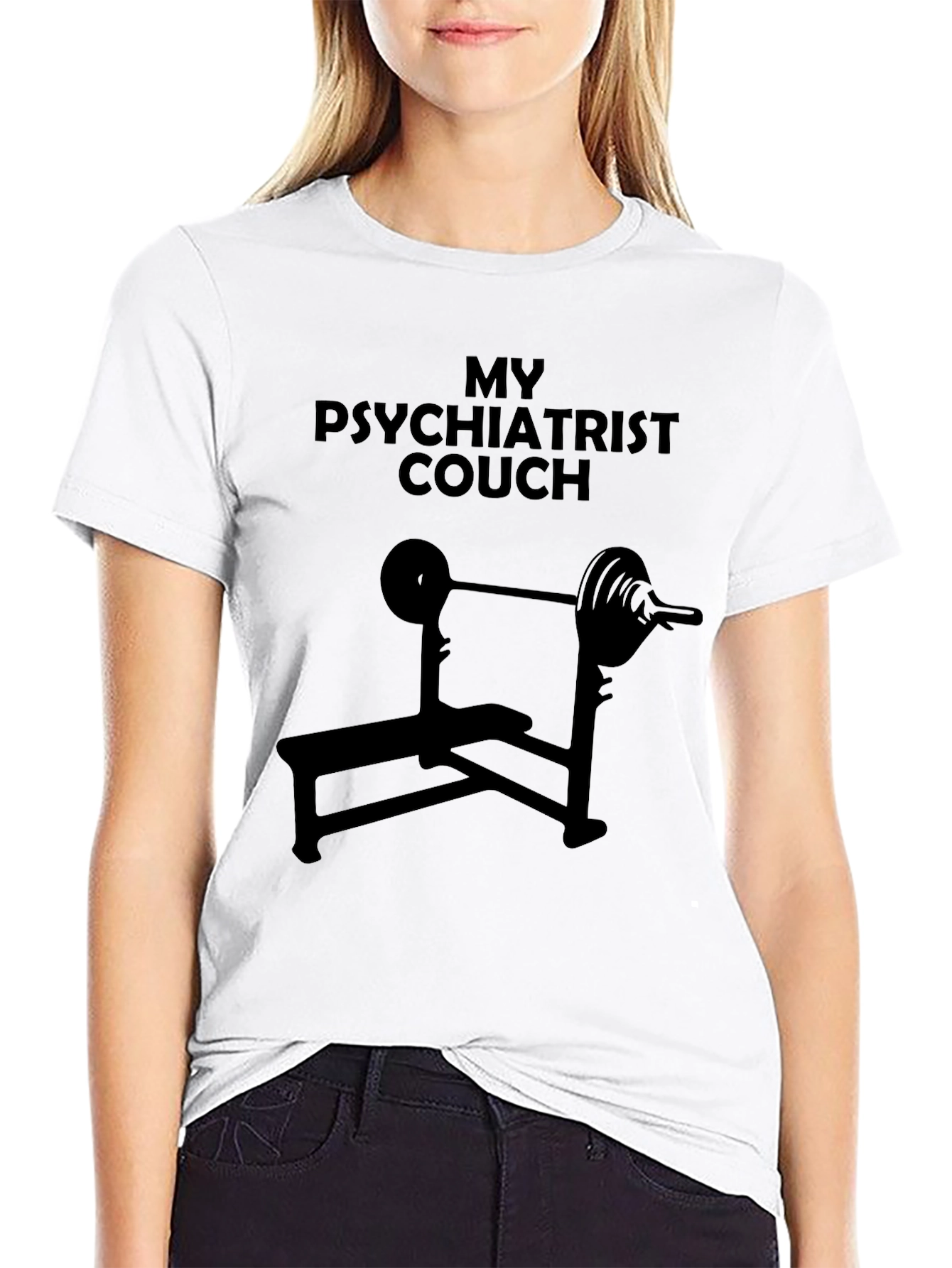 My Psychiatrist Couch Black T-Shirt