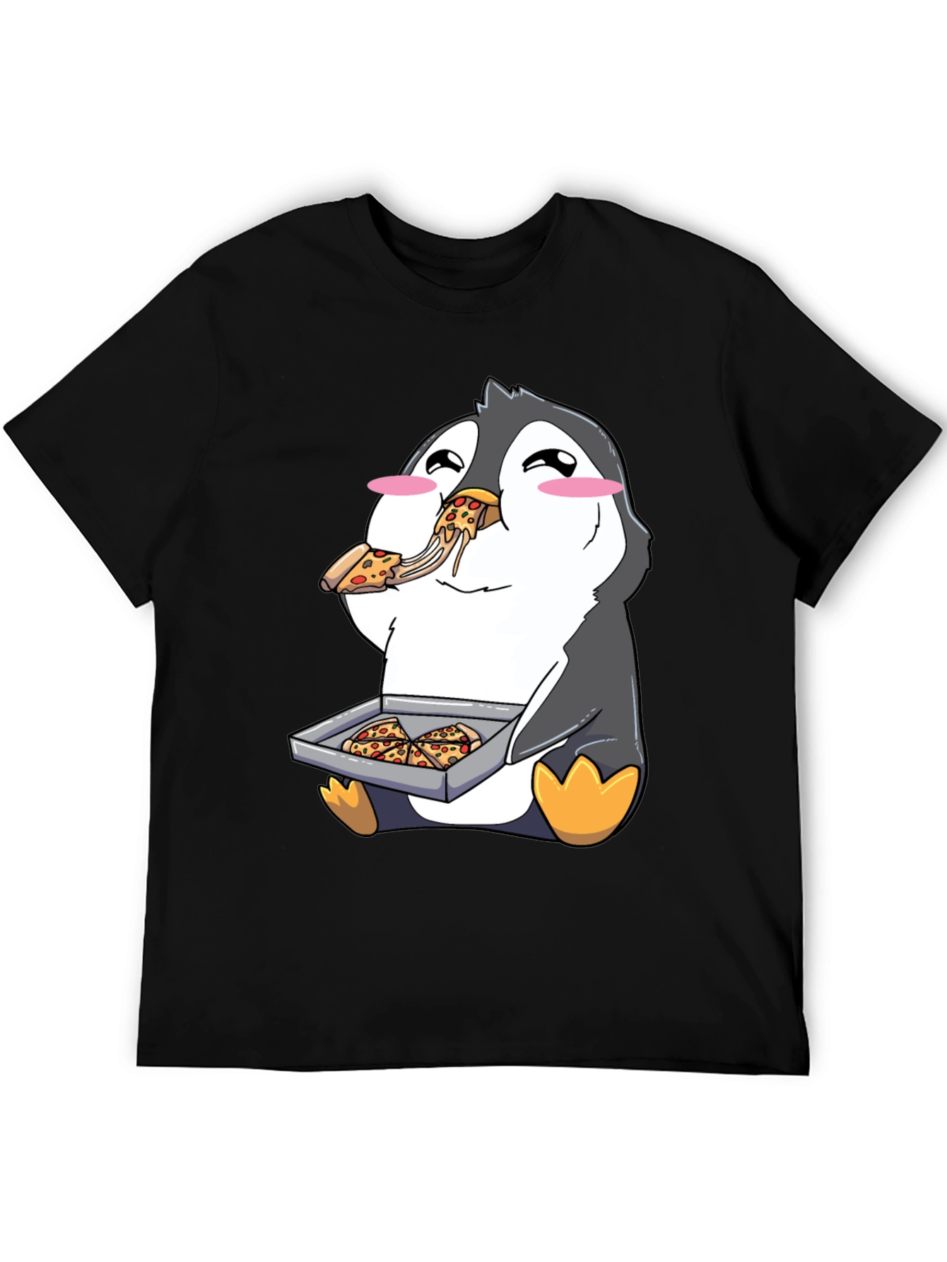 Pizza Penguin Graphic Tee - Cute & Fun Design