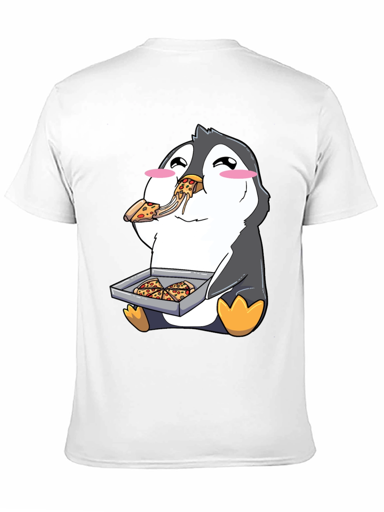 Pizza Penguin Graphic Tee - Cute & Fun Design