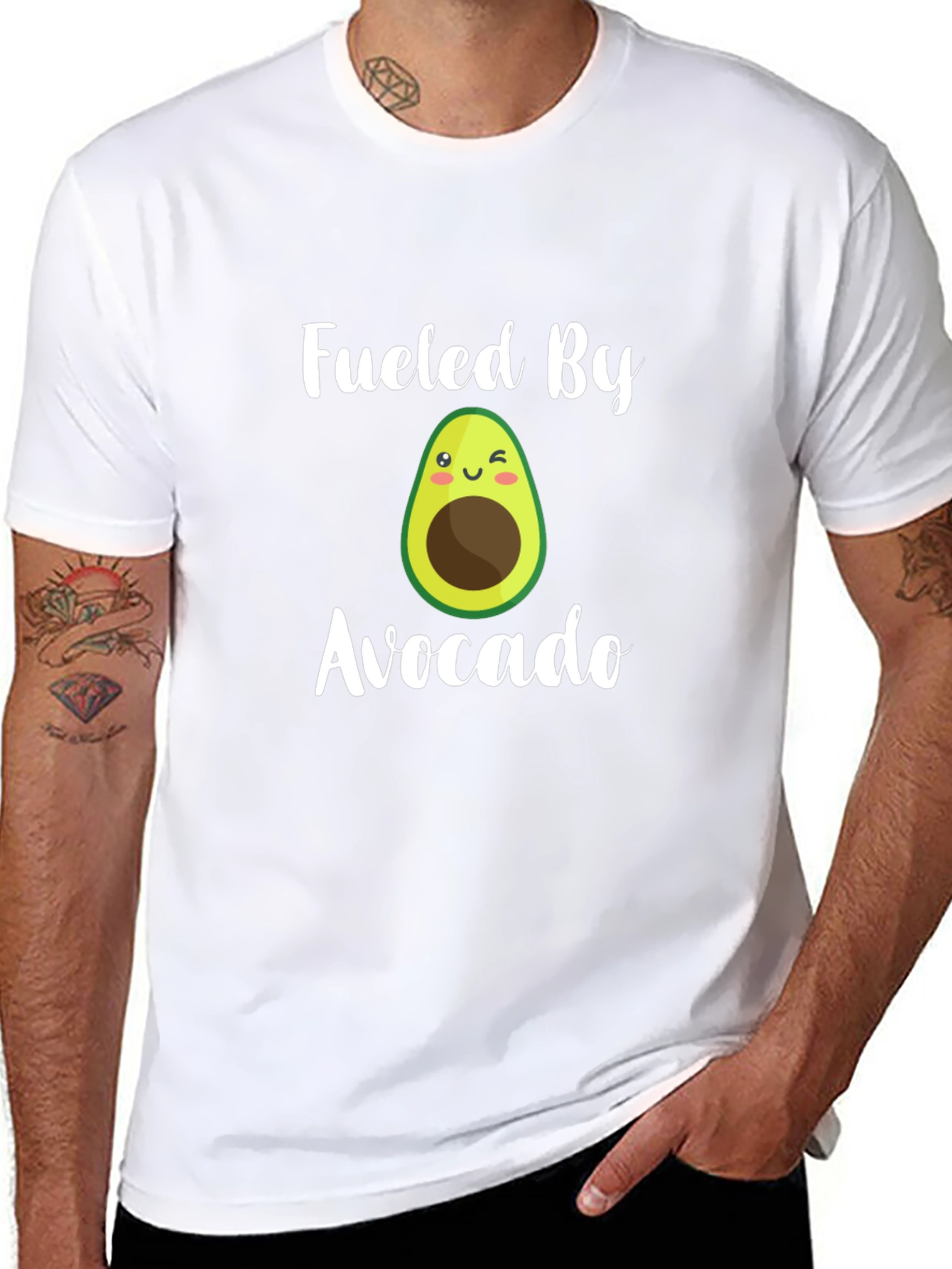 Fueled By Avocado T-Shirt - Funny Cute Design