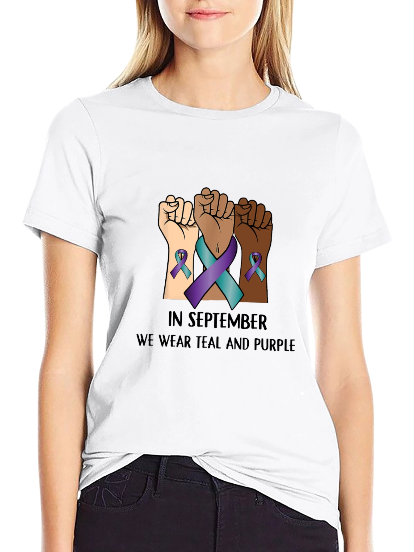 Teal & Purple Awareness Tee