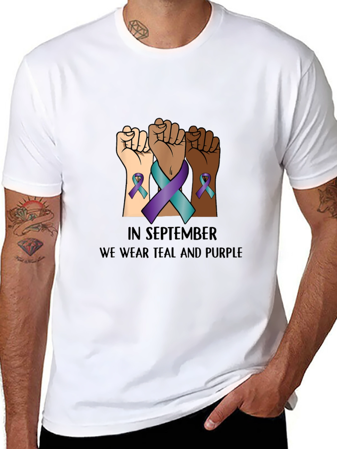 Teal & Purple Awareness Tee