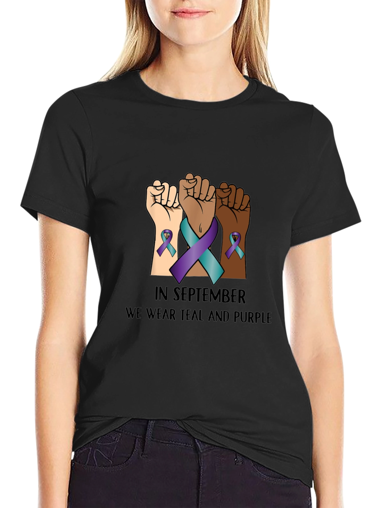 Teal & Purple Awareness Tee