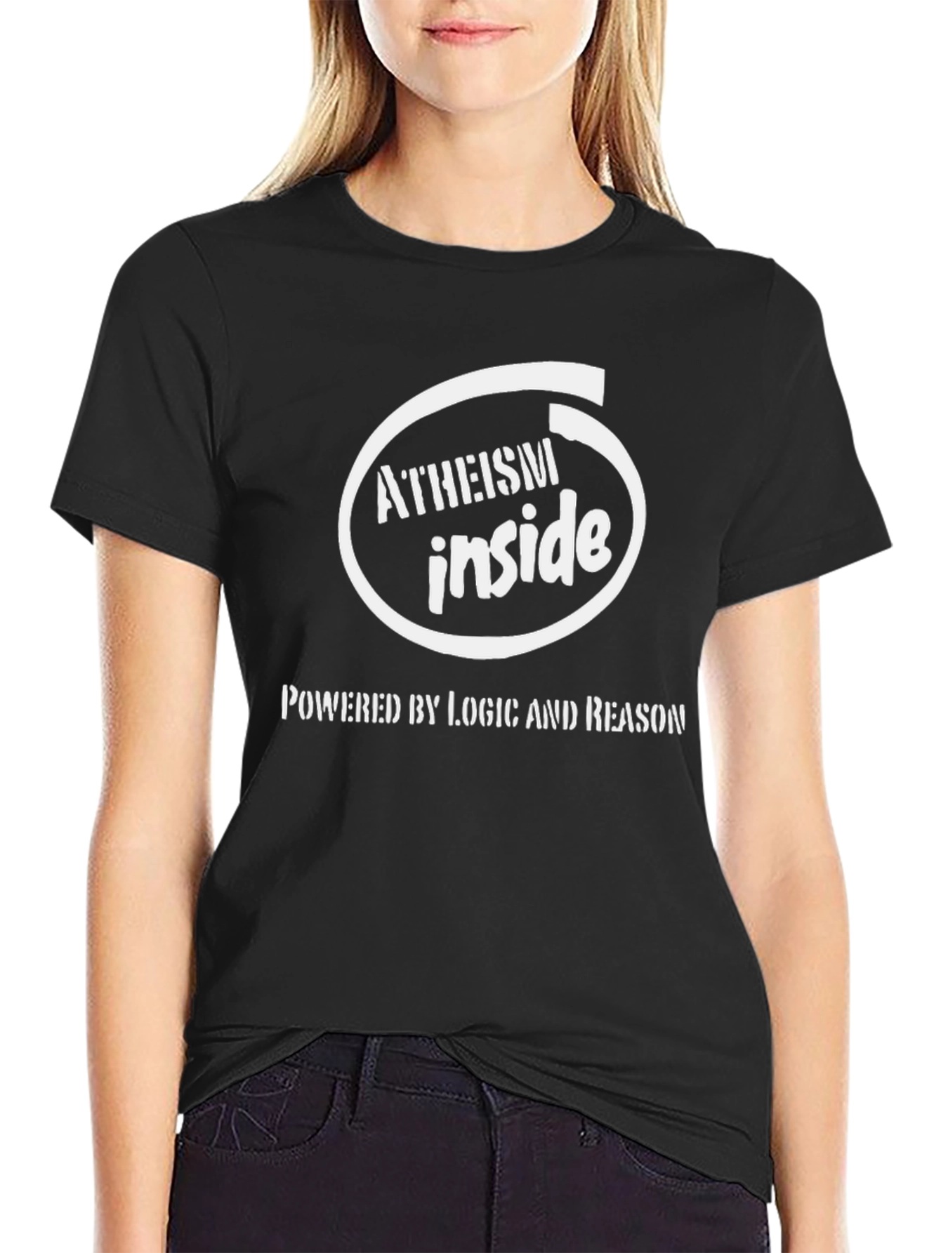Atheism Inside T-Shirt - Logic and Reason Tee