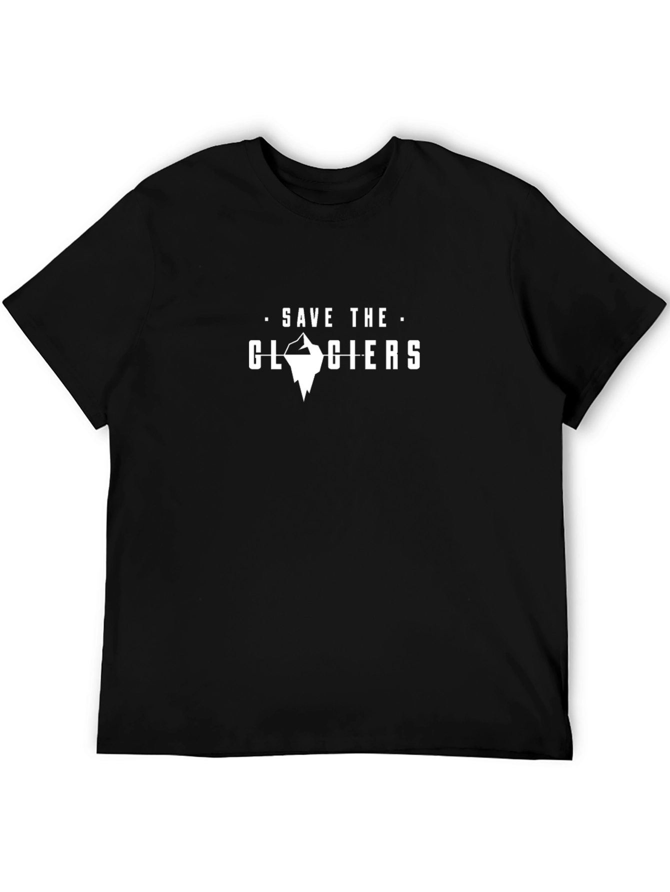 Save The Glaciers Black Graphic Tee