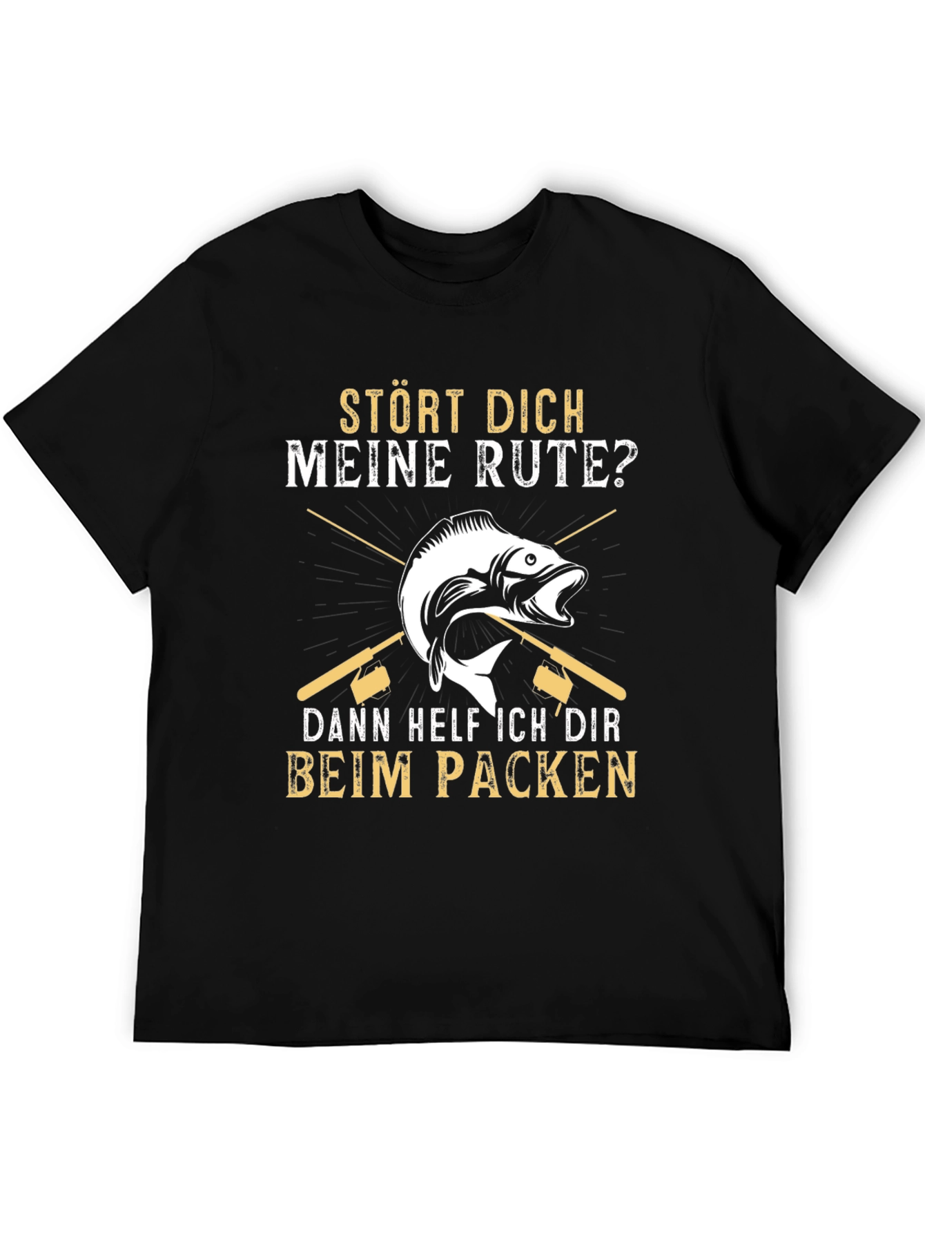Funny Fishing T-Shirt - Stört Dich Meine Rute?