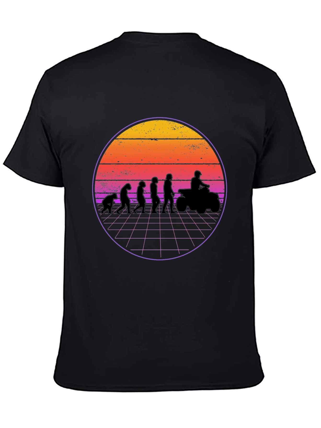 Evolution ATV Sunset Graphic T-Shirt - Black