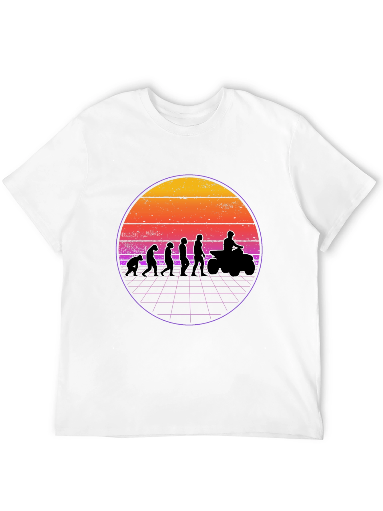 Evolution ATV Sunset Graphic T-Shirt - Black