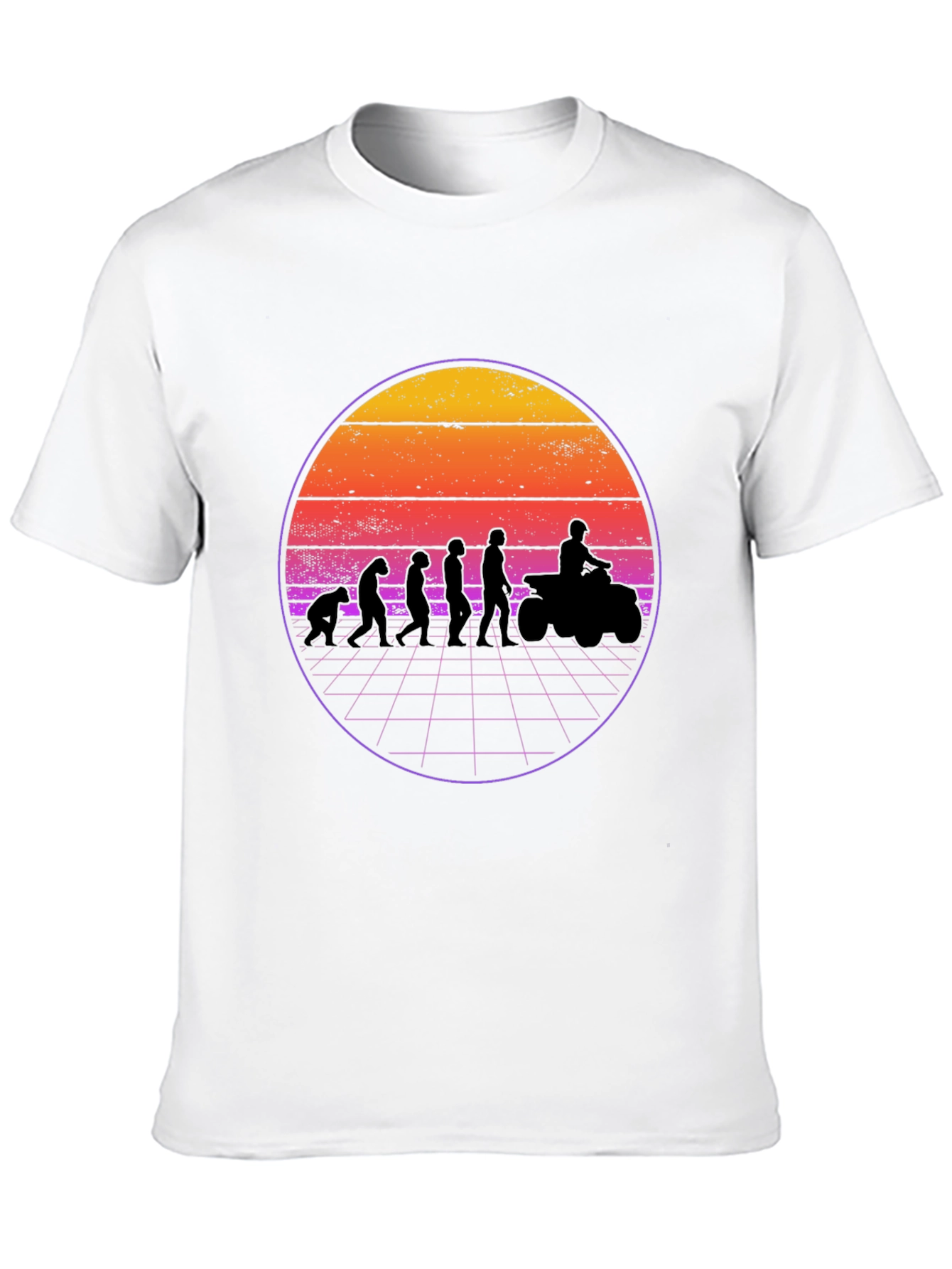 Evolution ATV Sunset Graphic T-Shirt - Black
