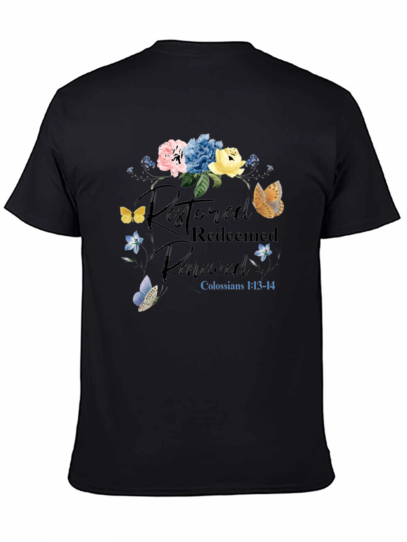 Restored Redeemed Renewed Christian T-Shirt