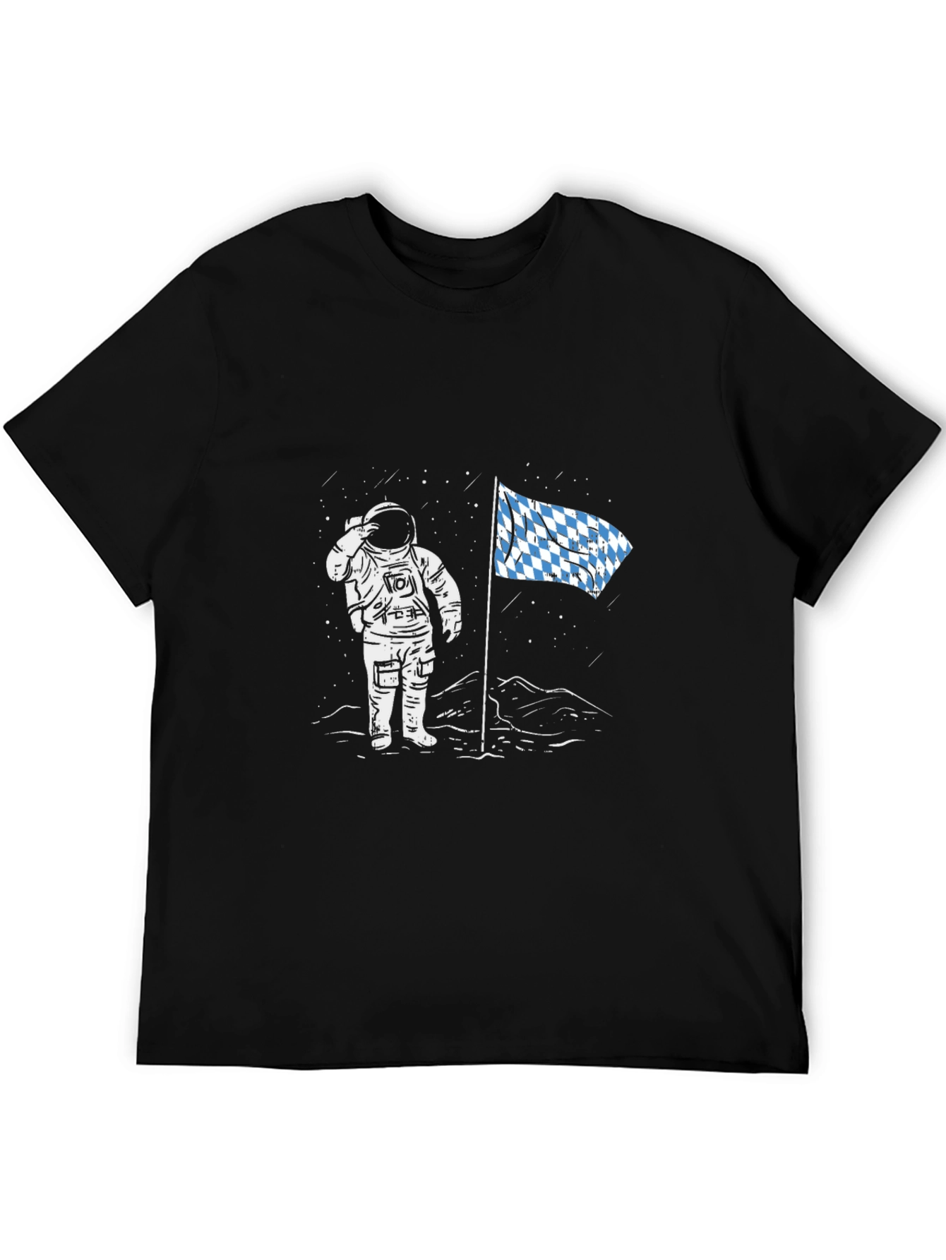 Astronaut Moon Landing T-Shirt - Black