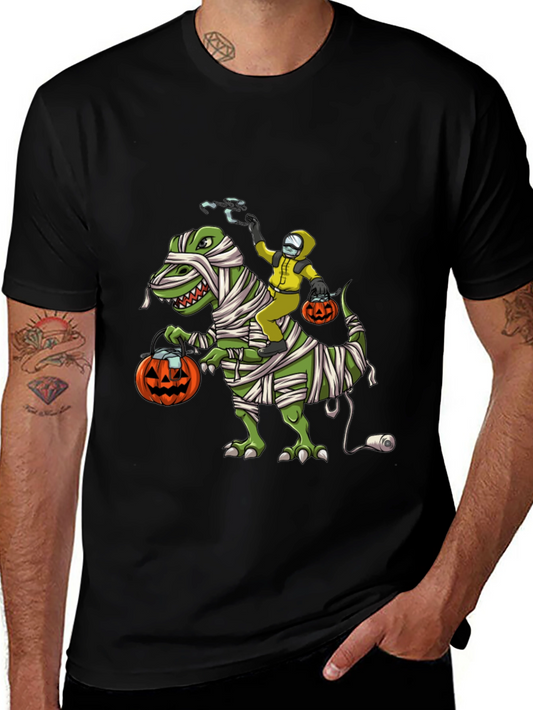 Halloween T-Shirt: Dino Mummy & Hazmat Rider