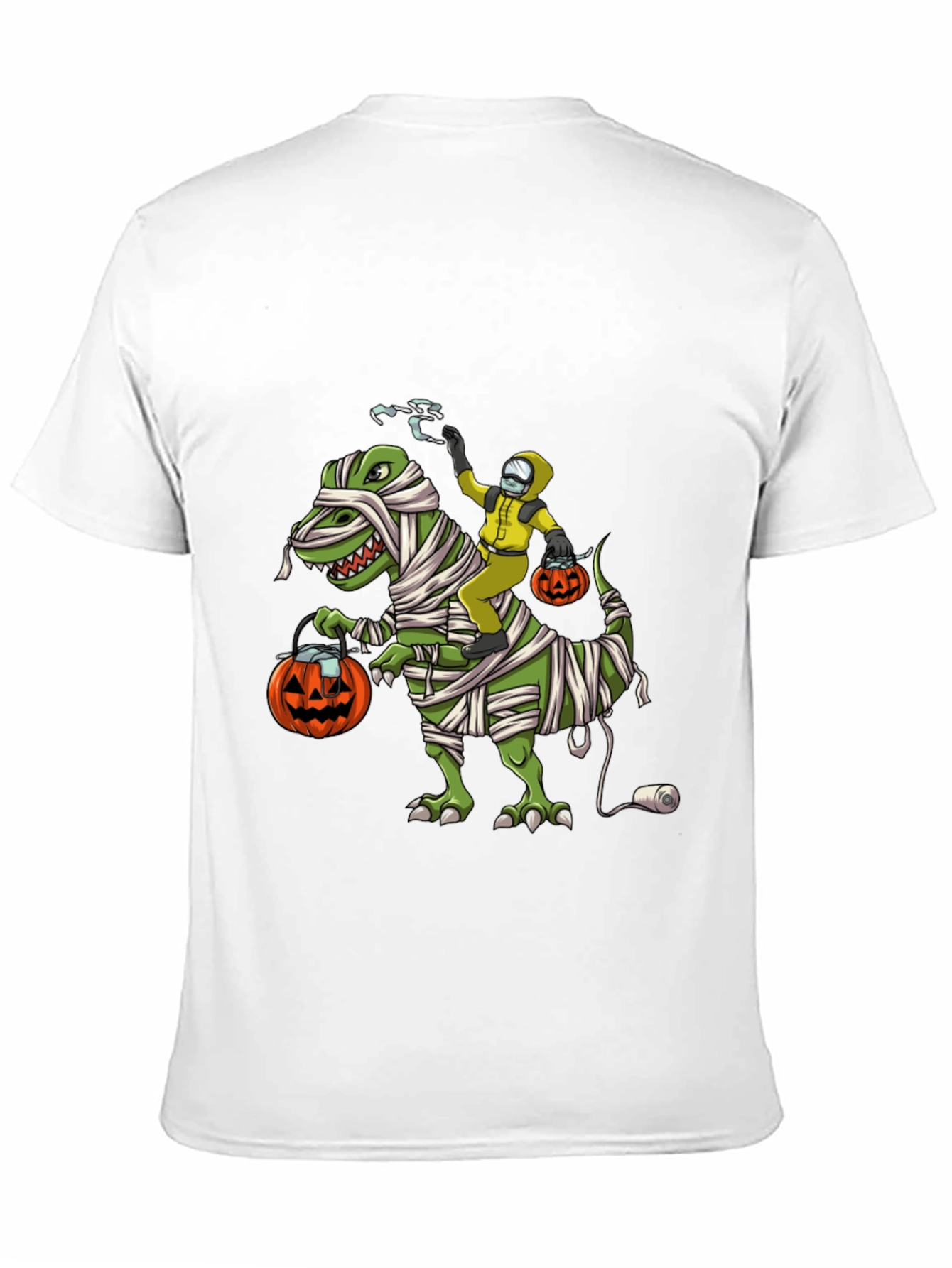 Halloween T-Shirt: Dino Mummy & Hazmat Rider