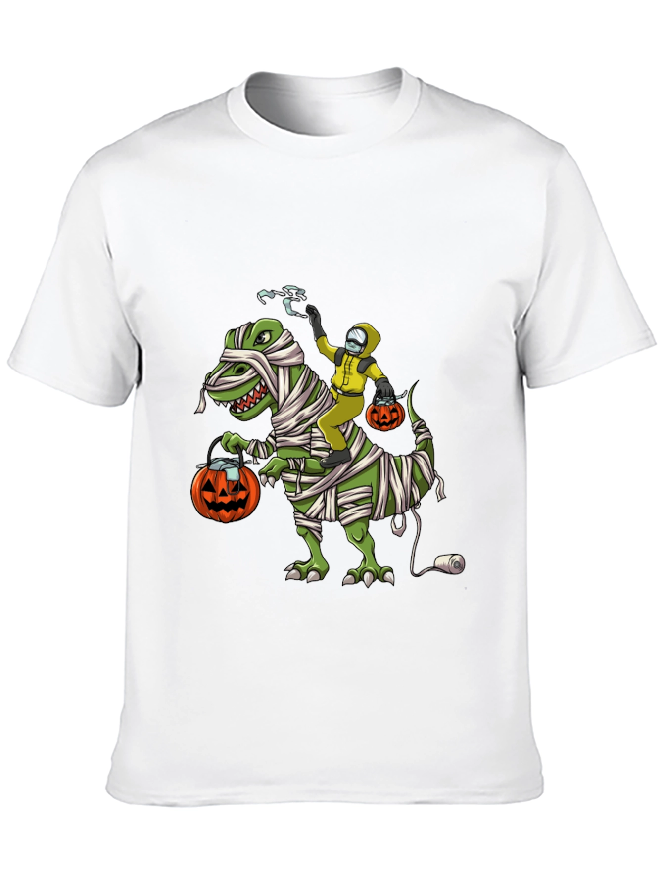 Halloween T-Shirt: Dino Mummy & Hazmat Rider