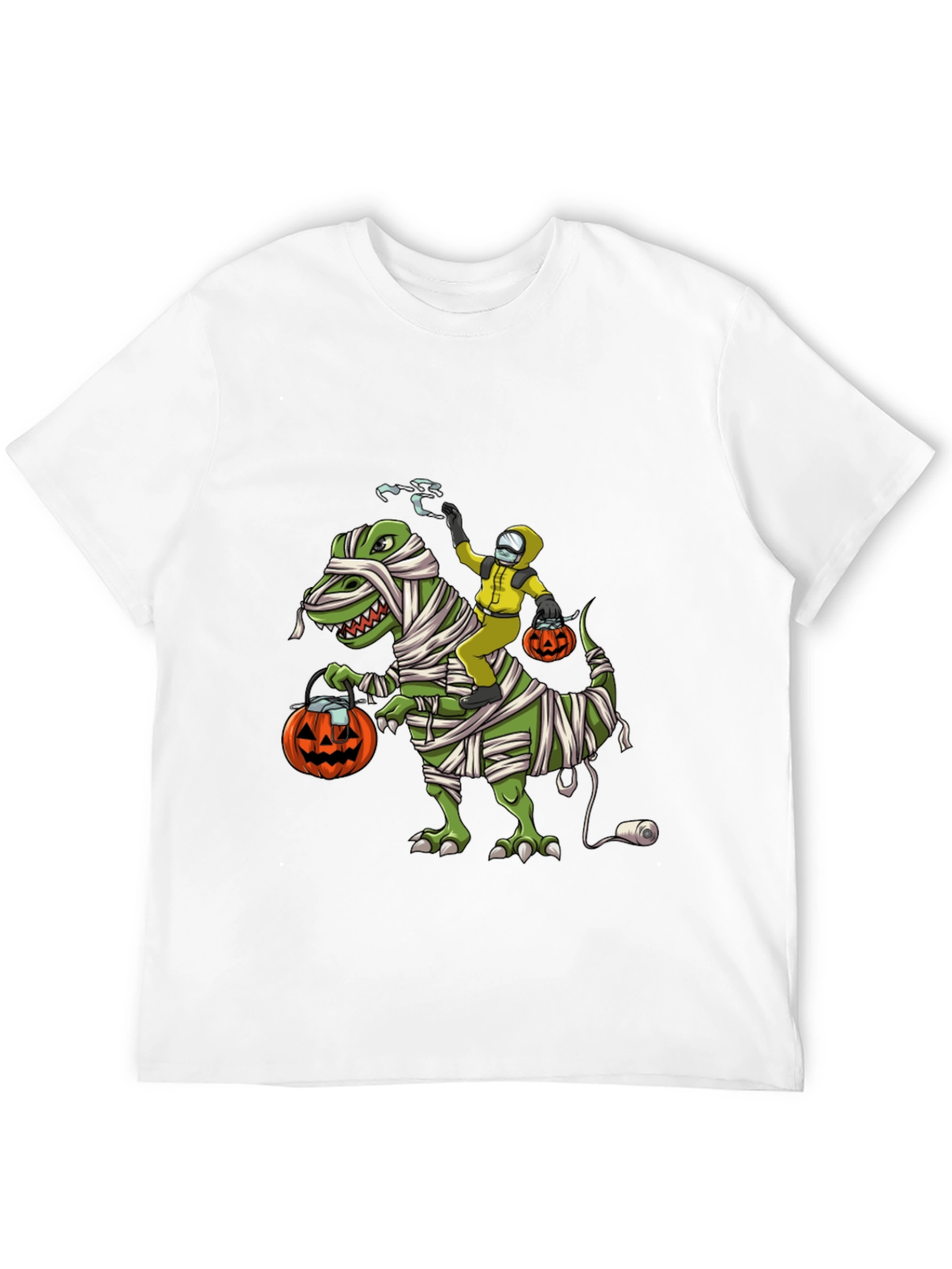 Halloween T-Shirt: Dino Mummy & Hazmat Rider