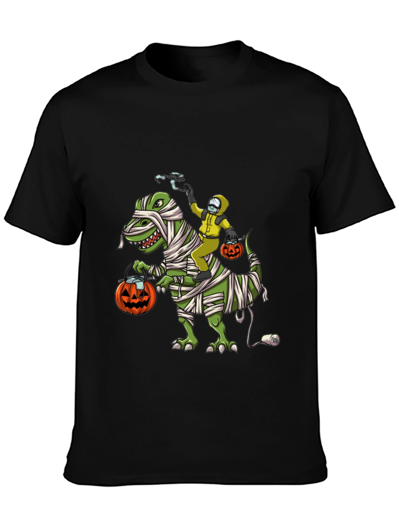 Halloween T-Shirt: Dino Mummy & Hazmat Rider