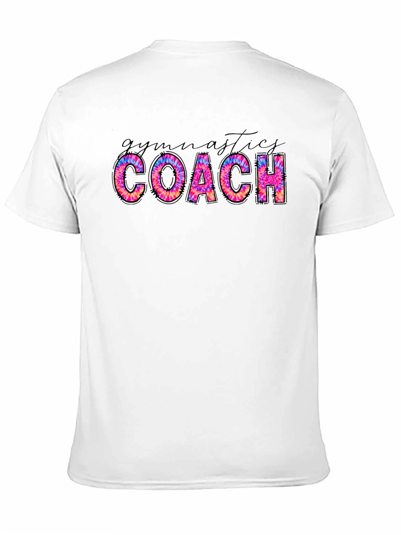 Gymnastics Coach Tie Dye Graphic Tee