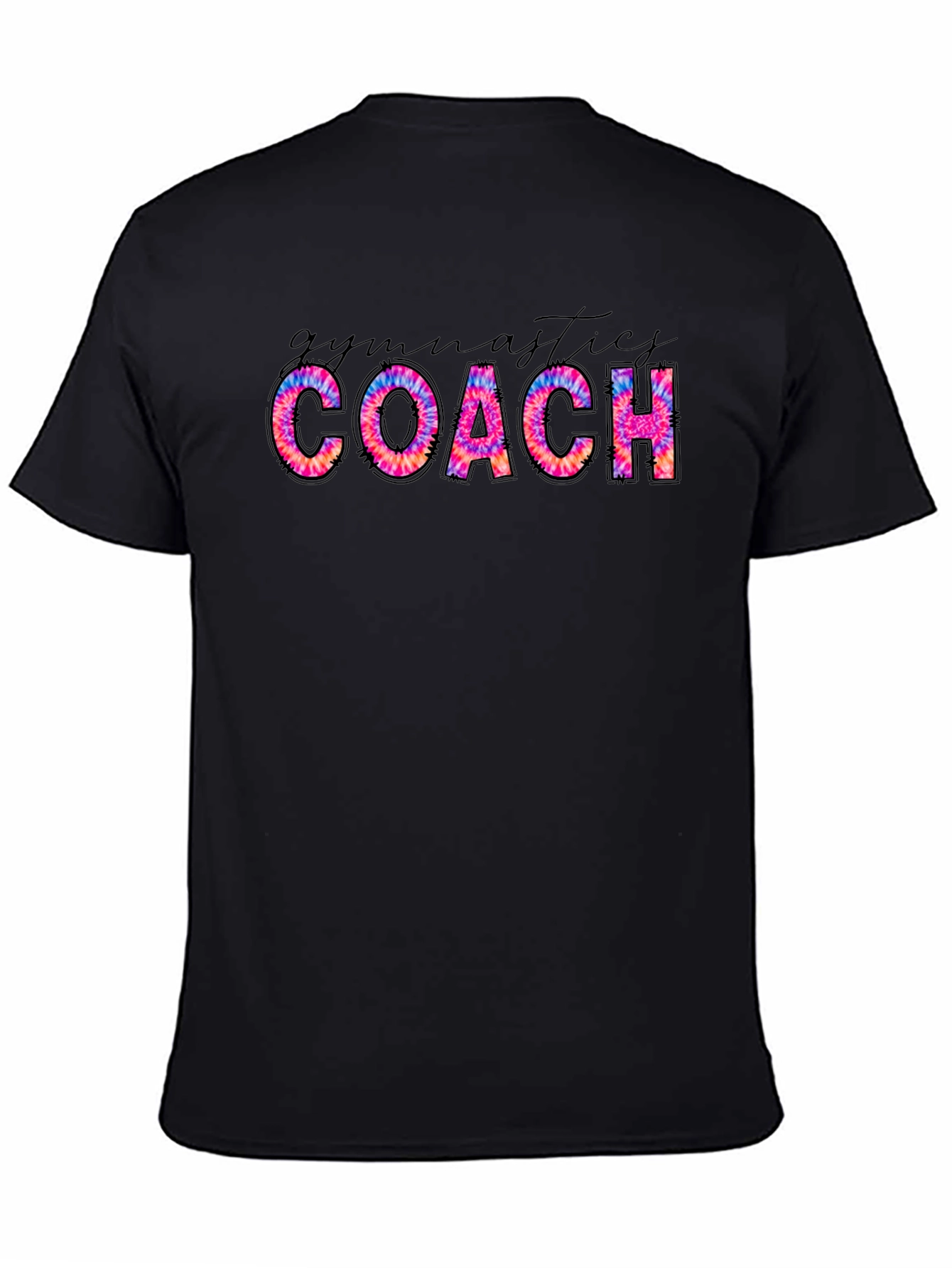 Gymnastics Coach Tie Dye Graphic Tee