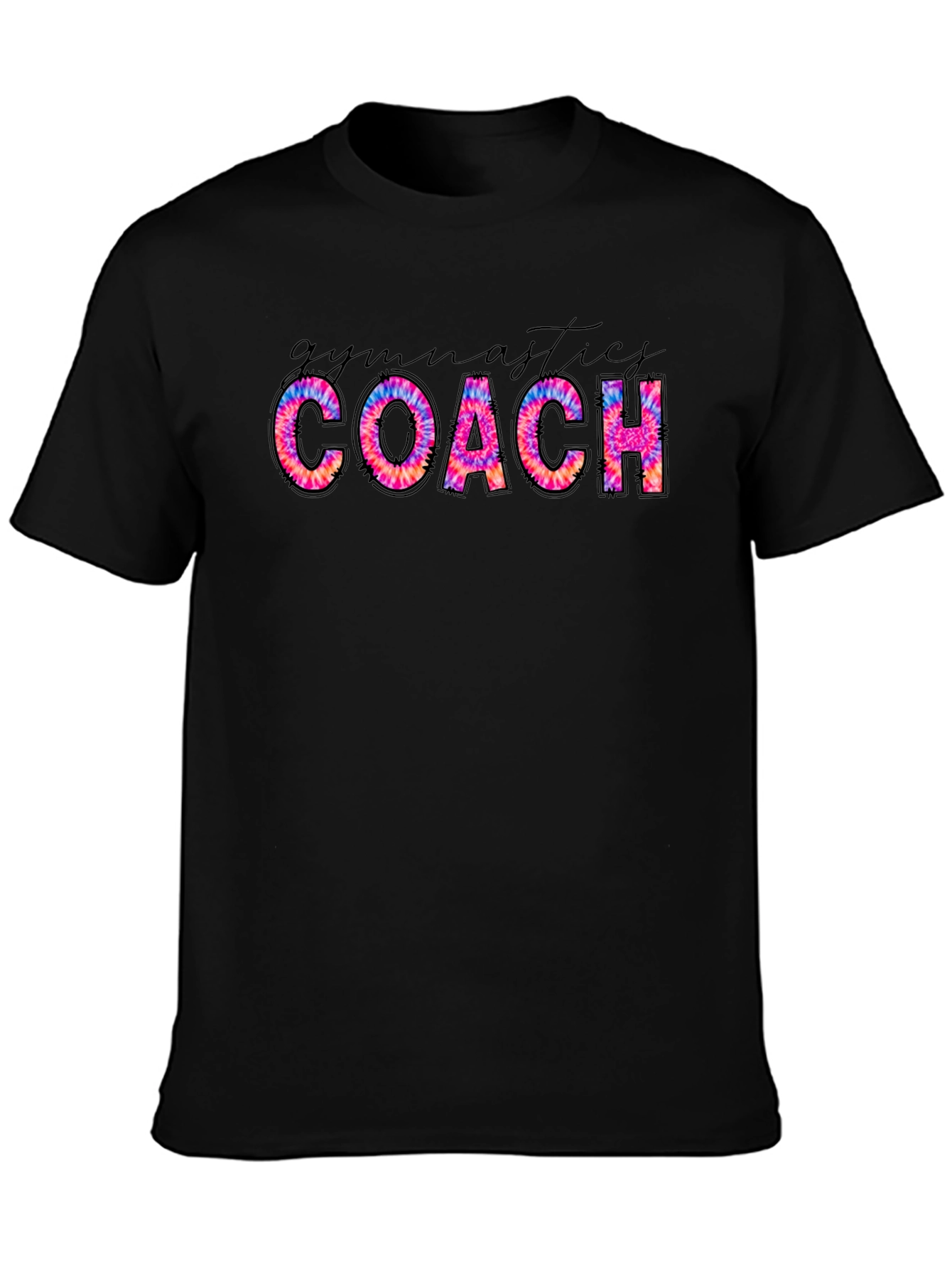 Gymnastics Coach Tie Dye Graphic Tee