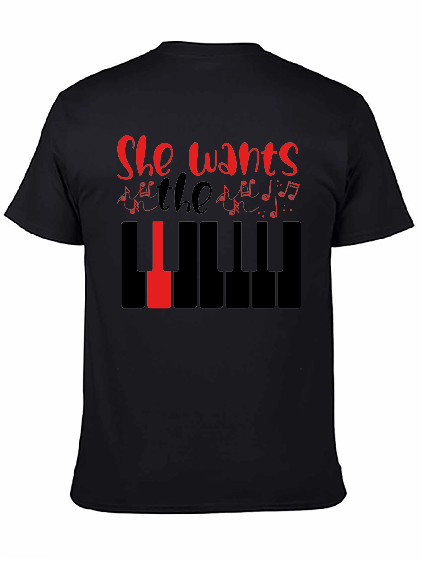 She Wants the Piano T-Shirt - Musician Tee