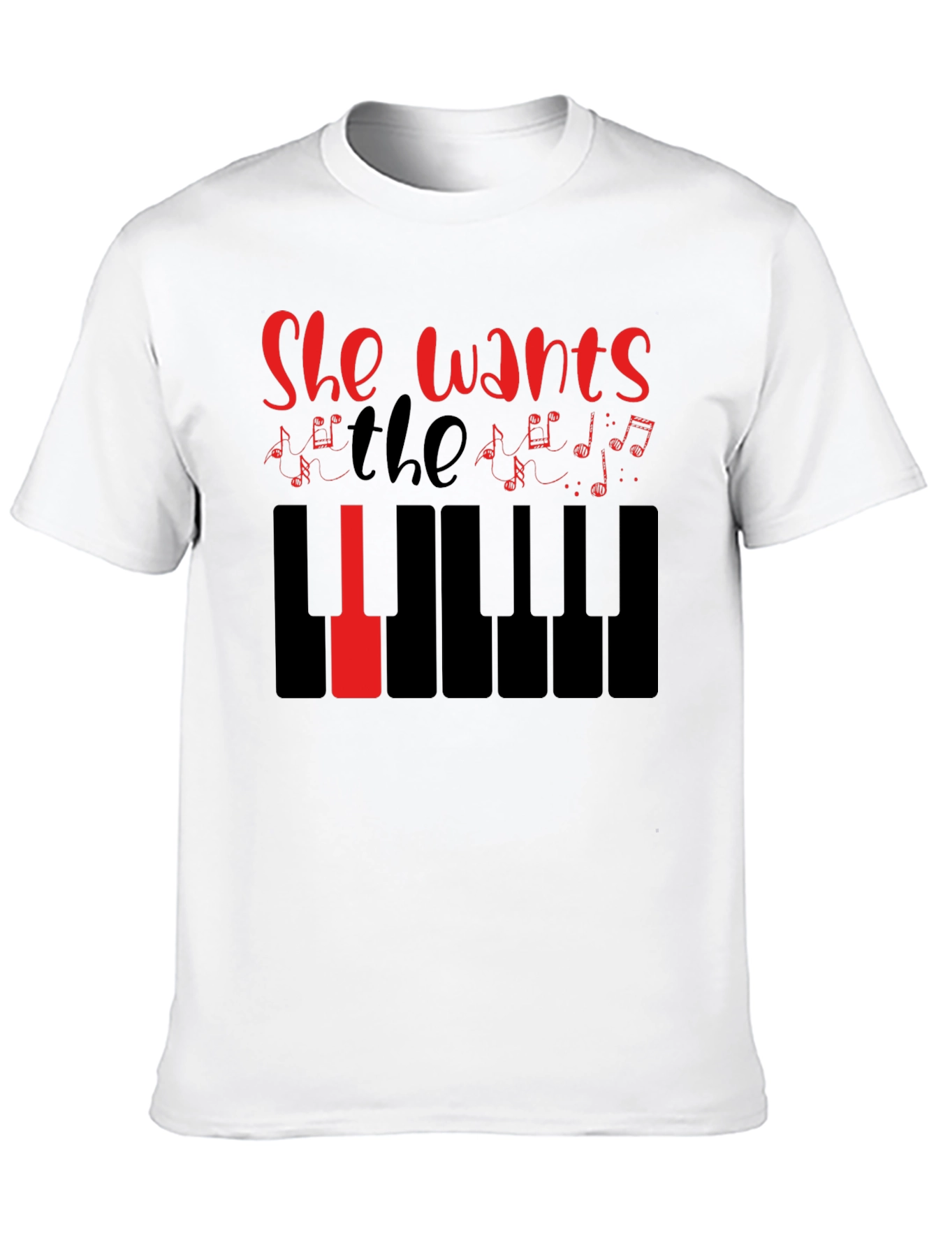 She Wants the Piano T-Shirt - Musician Tee