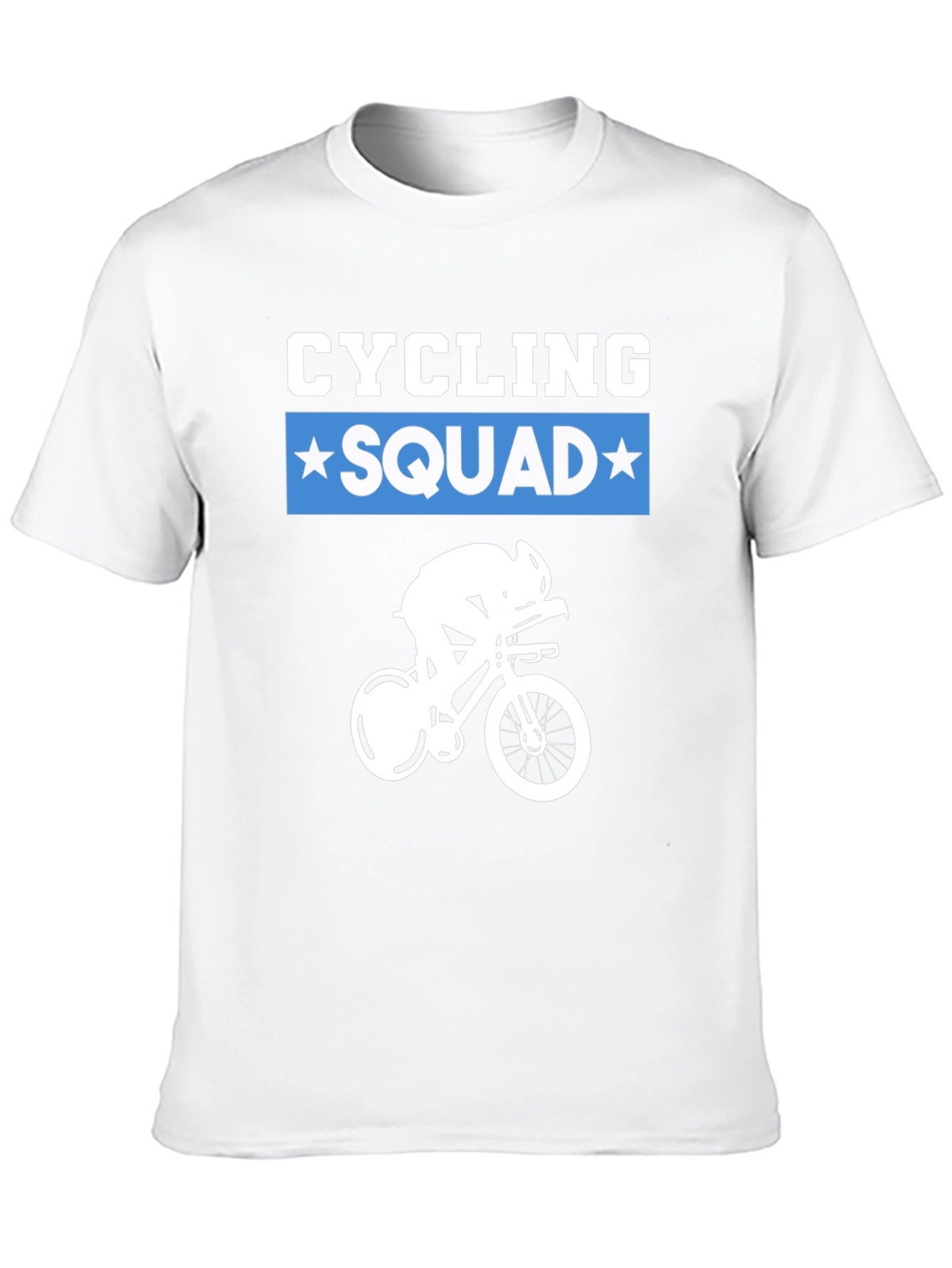 Cycling Squad Graphic Tee - Black Cotton T-Shirt