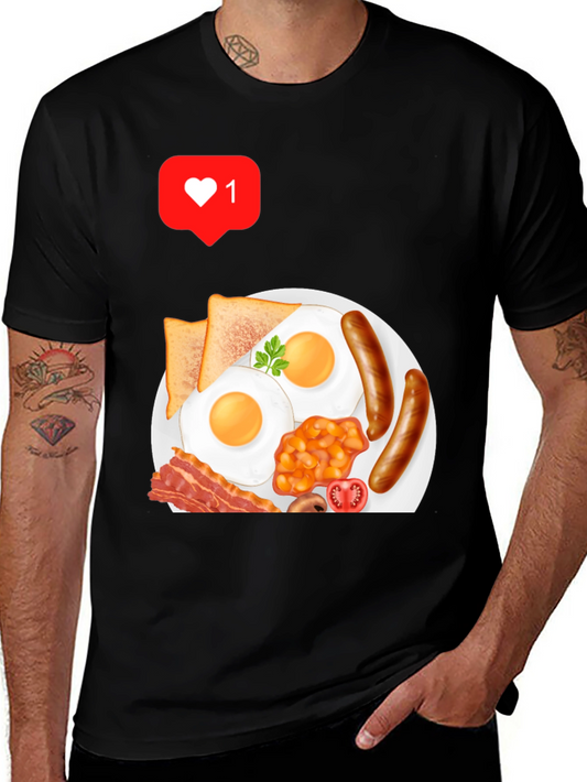 Breakfast Graphic T-Shirt - Casual Style
