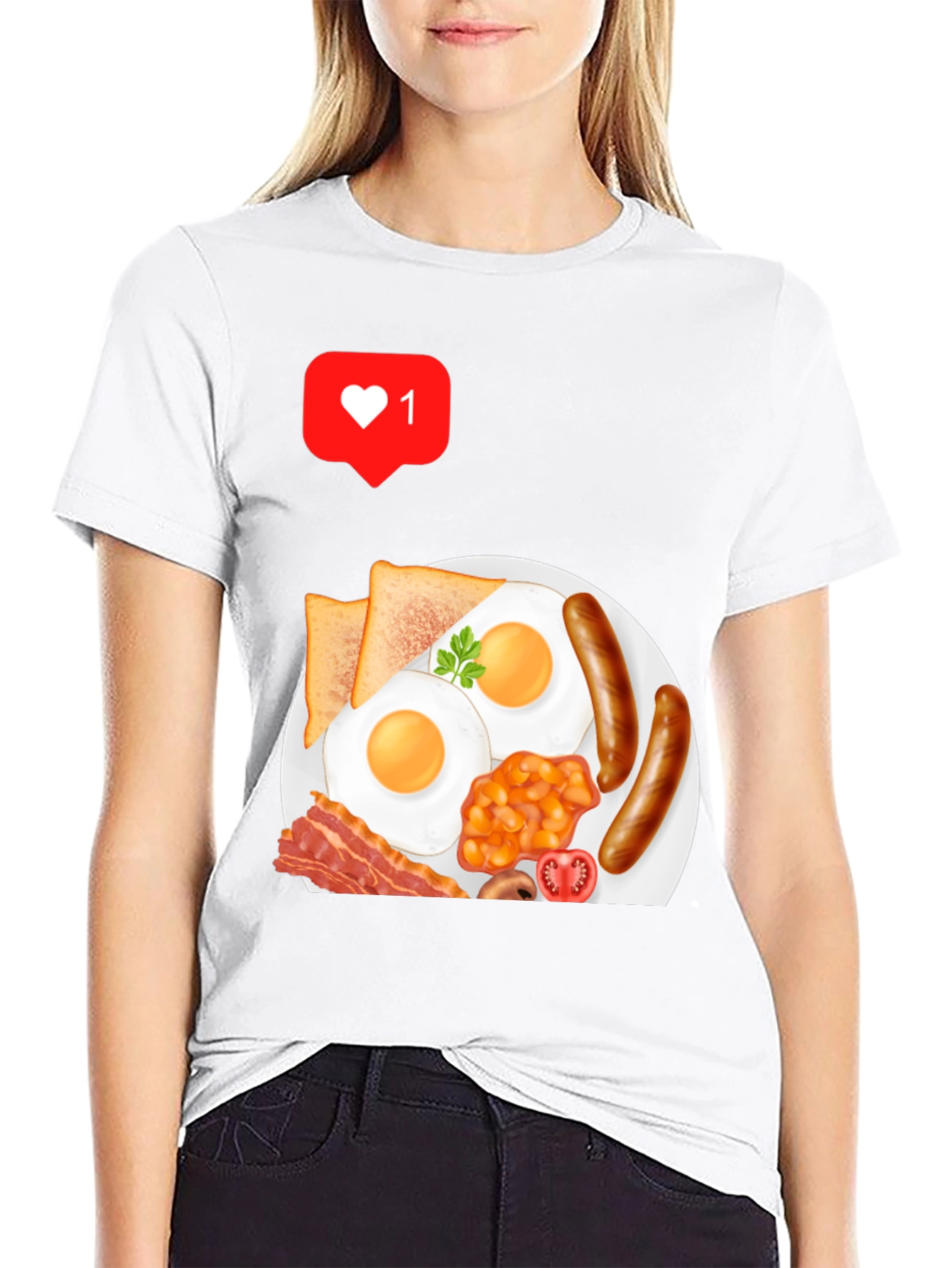 Breakfast Graphic T-Shirt - Casual Style