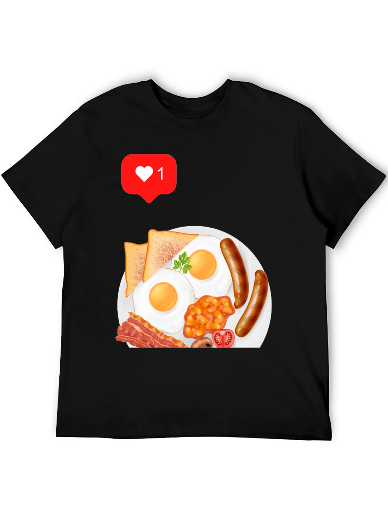 Breakfast Graphic T-Shirt - Casual Style