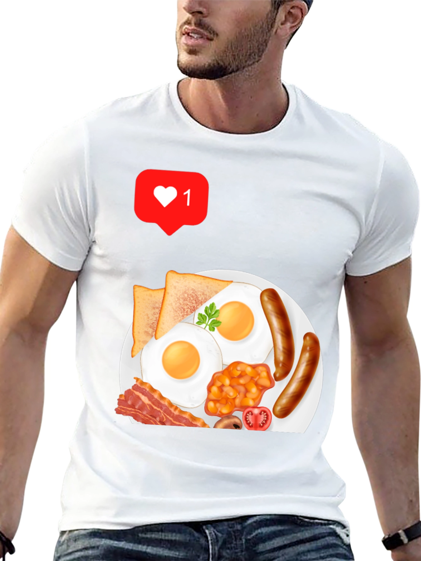 Breakfast Graphic T-Shirt - Casual Style