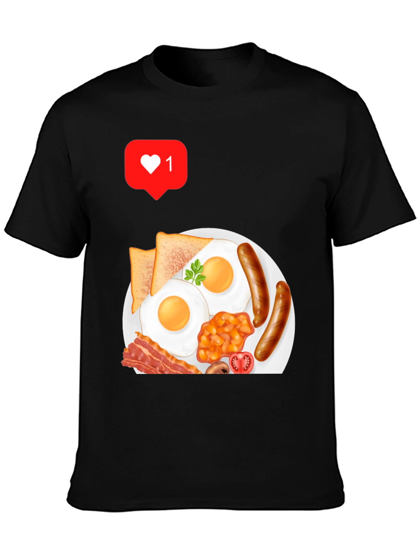 Breakfast Graphic T-Shirt - Casual Style