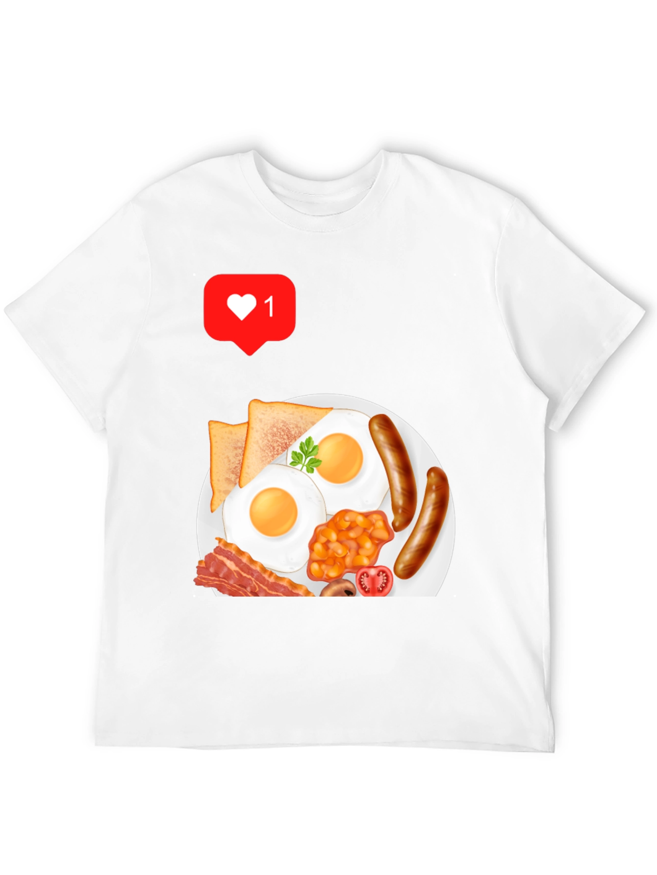 Breakfast Graphic T-Shirt - Casual Style