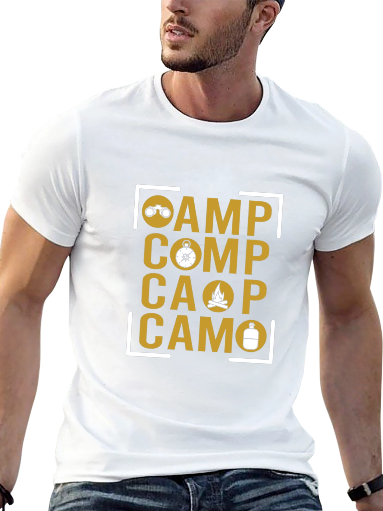 Camp Themed Graphic T-Shirt