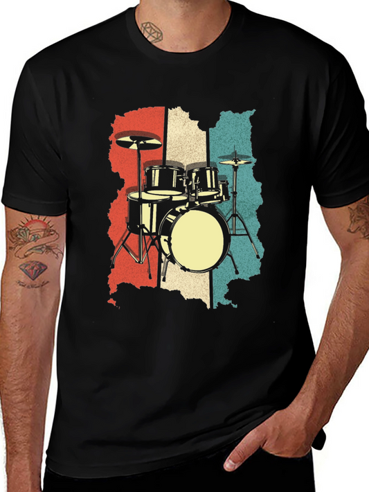 Retro Drum Set T-Shirt