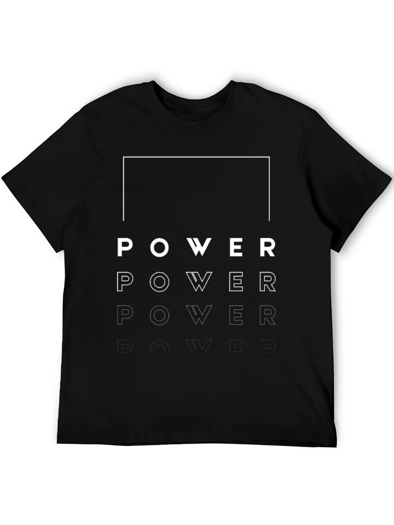 Power Graphic Tee - Modern Minimalist Design