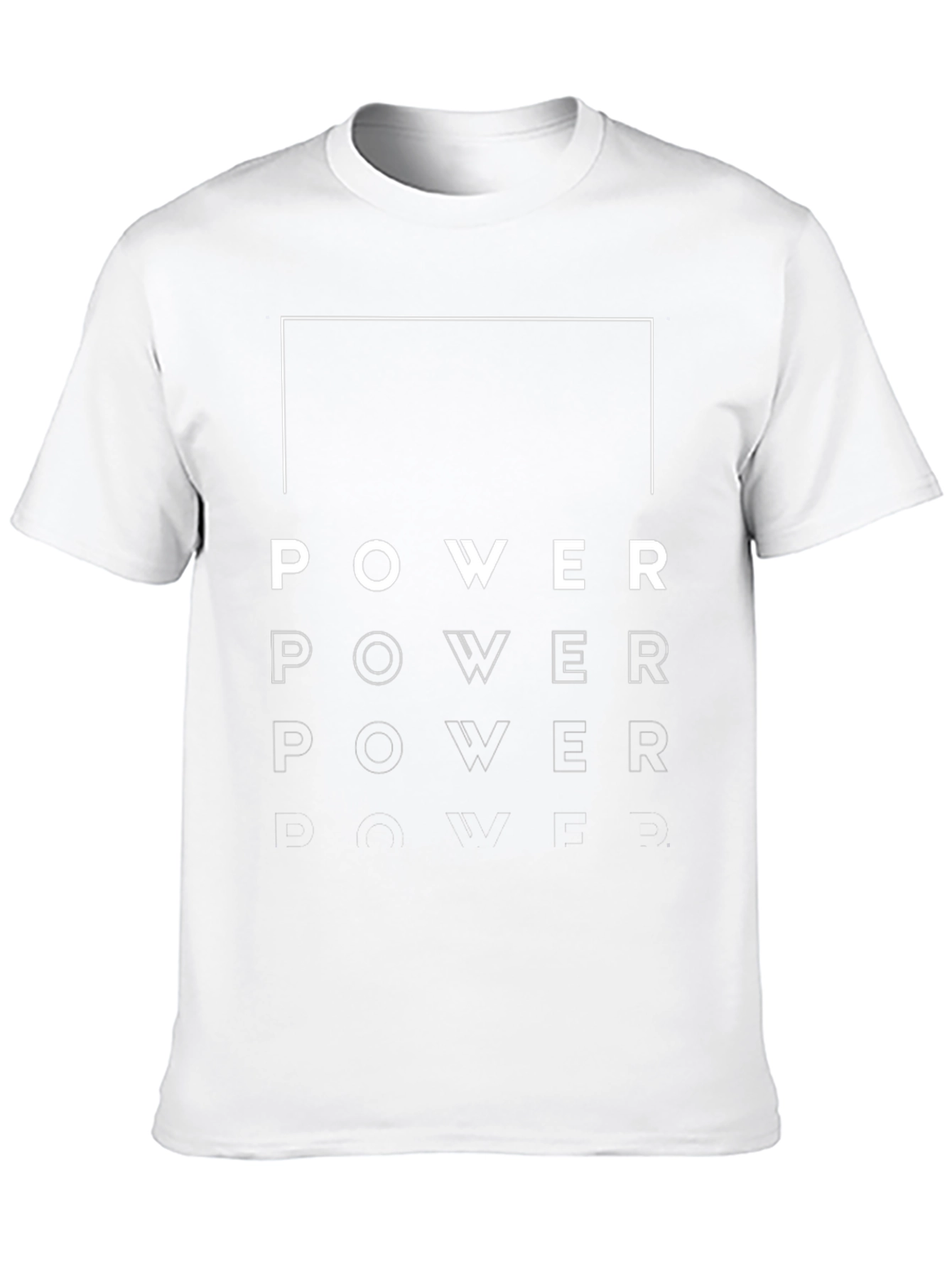 Power Graphic Tee - Modern Minimalist Design