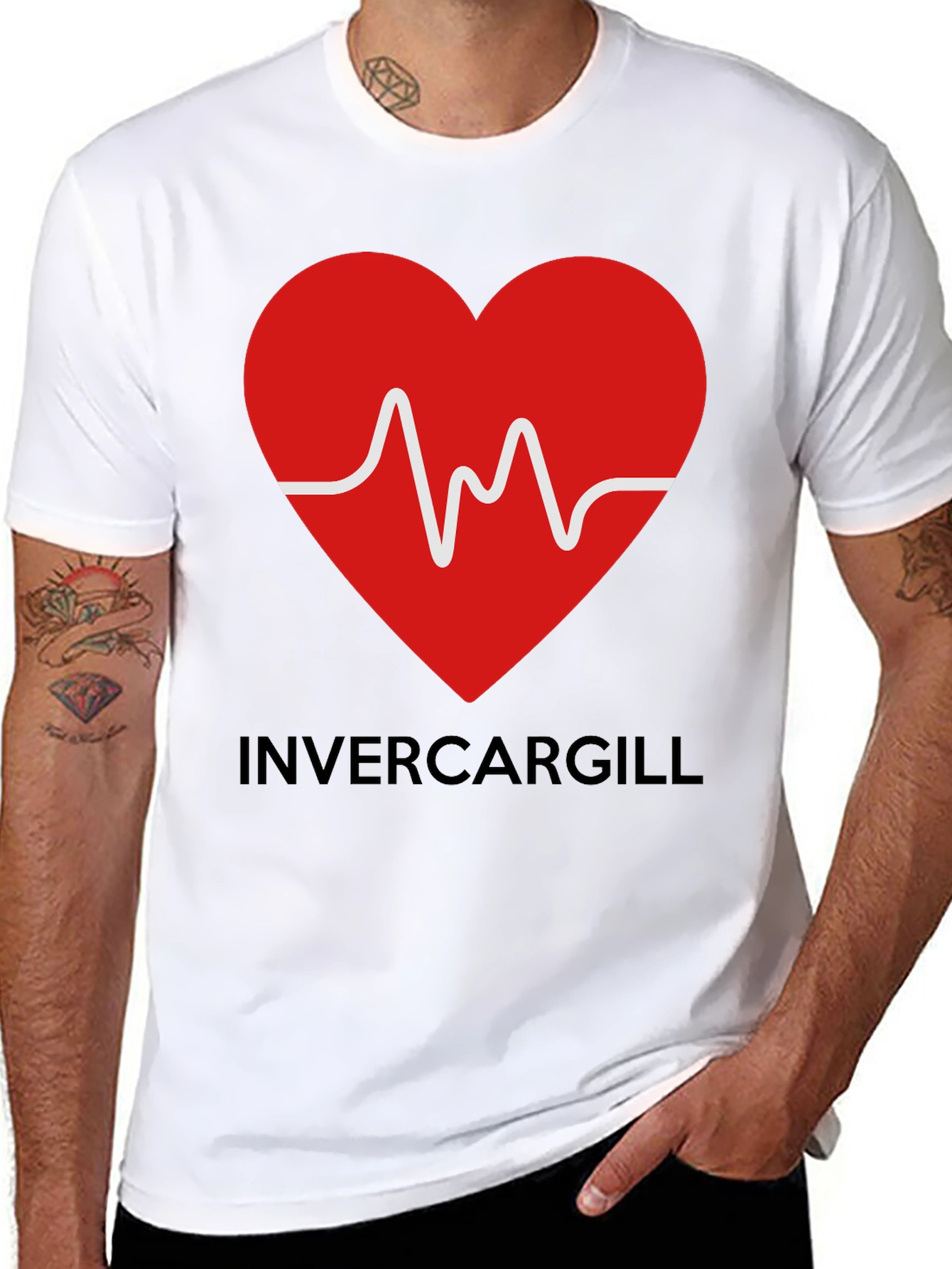 Invercargill Love Heartbeat Graphic Tee
