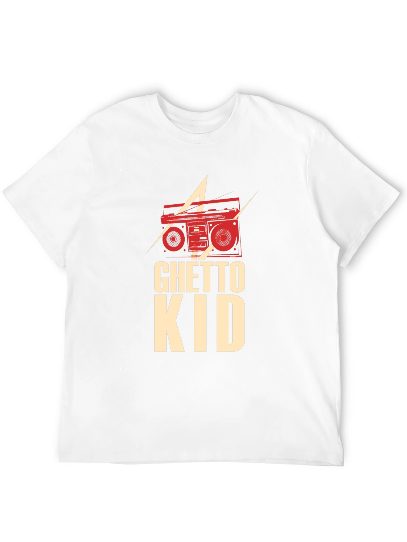 Ghetto Kid Boombox Graphic T-Shirt - Retro Style