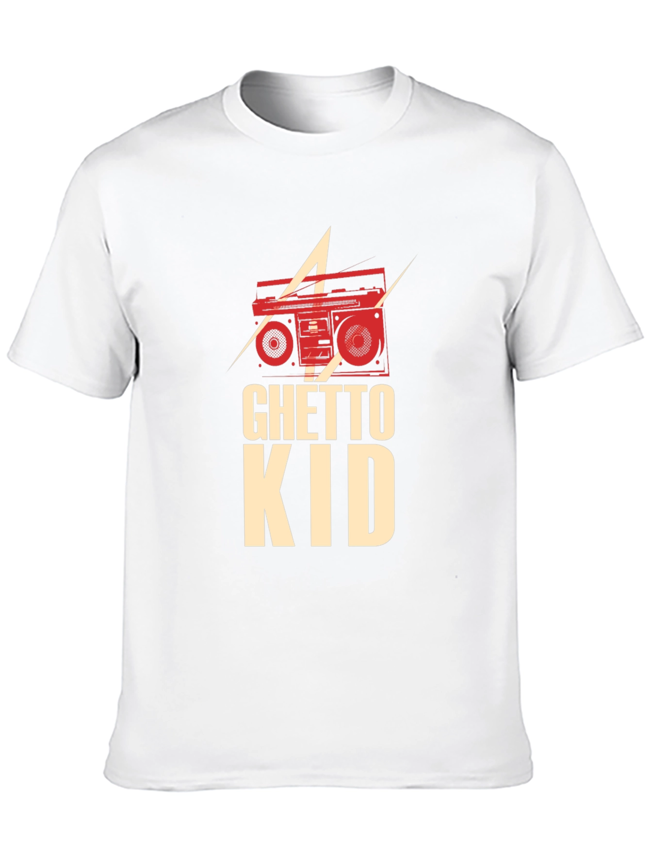 Ghetto Kid Boombox Graphic T-Shirt - Retro Style