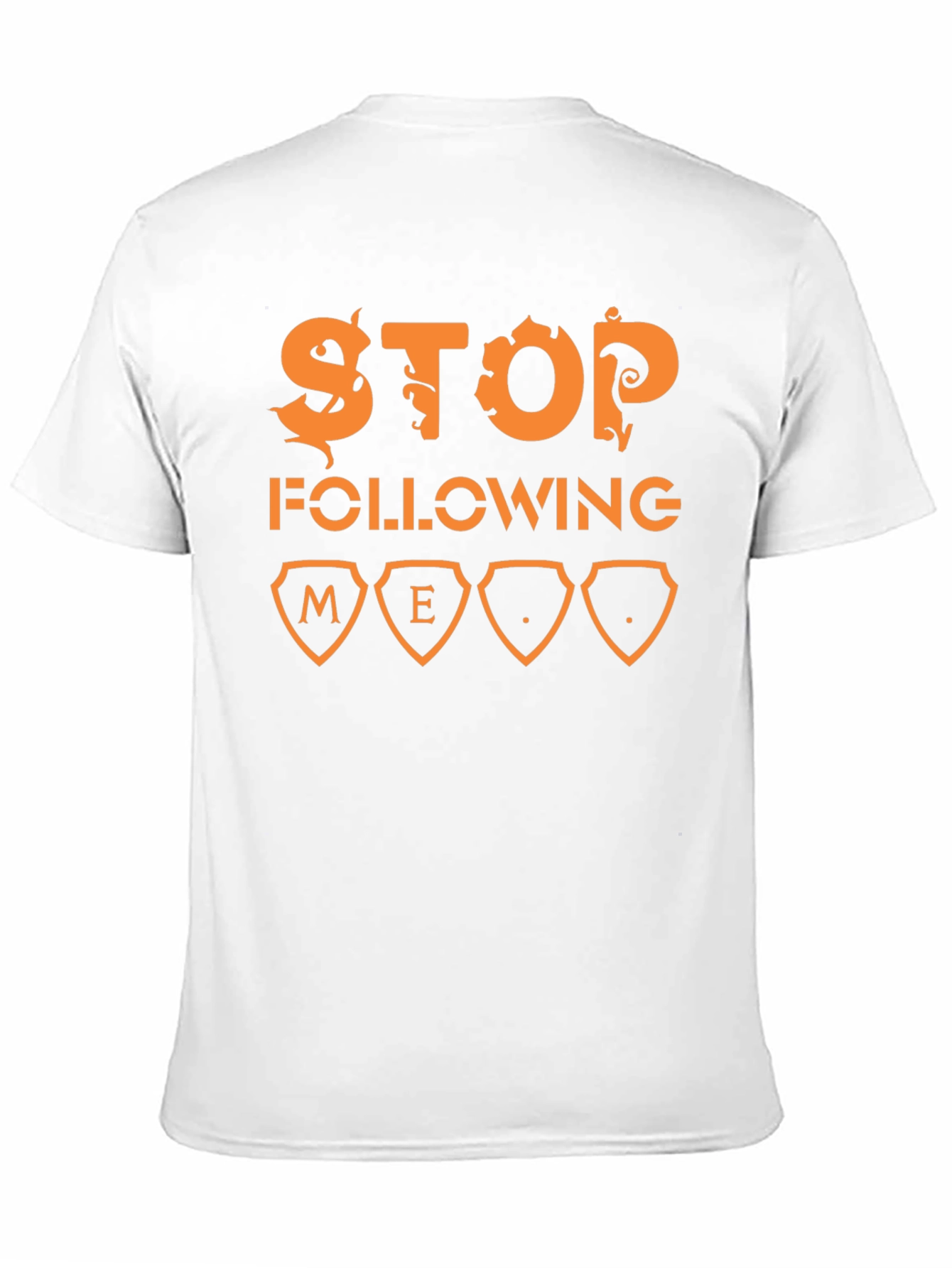 Stop Following Me Graphic T-Shirt - Black