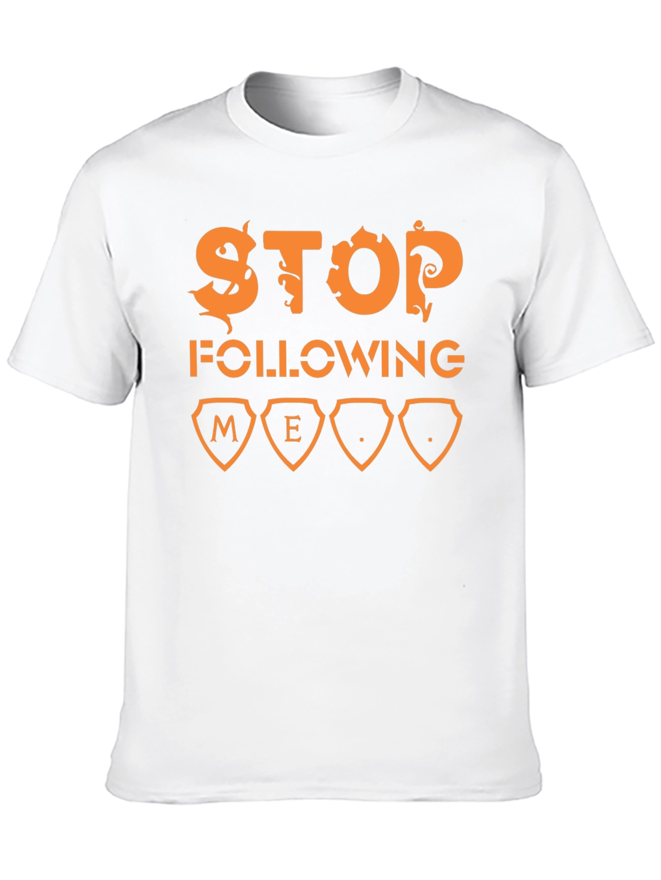 Stop Following Me Graphic T-Shirt - Black