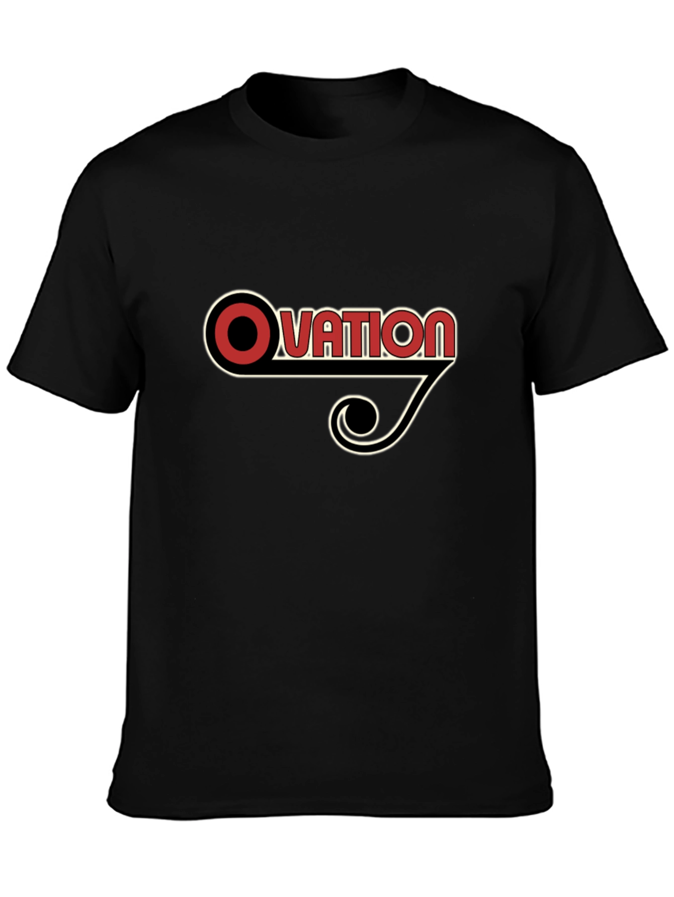 Ovation Retro Graphic Tee - Black
