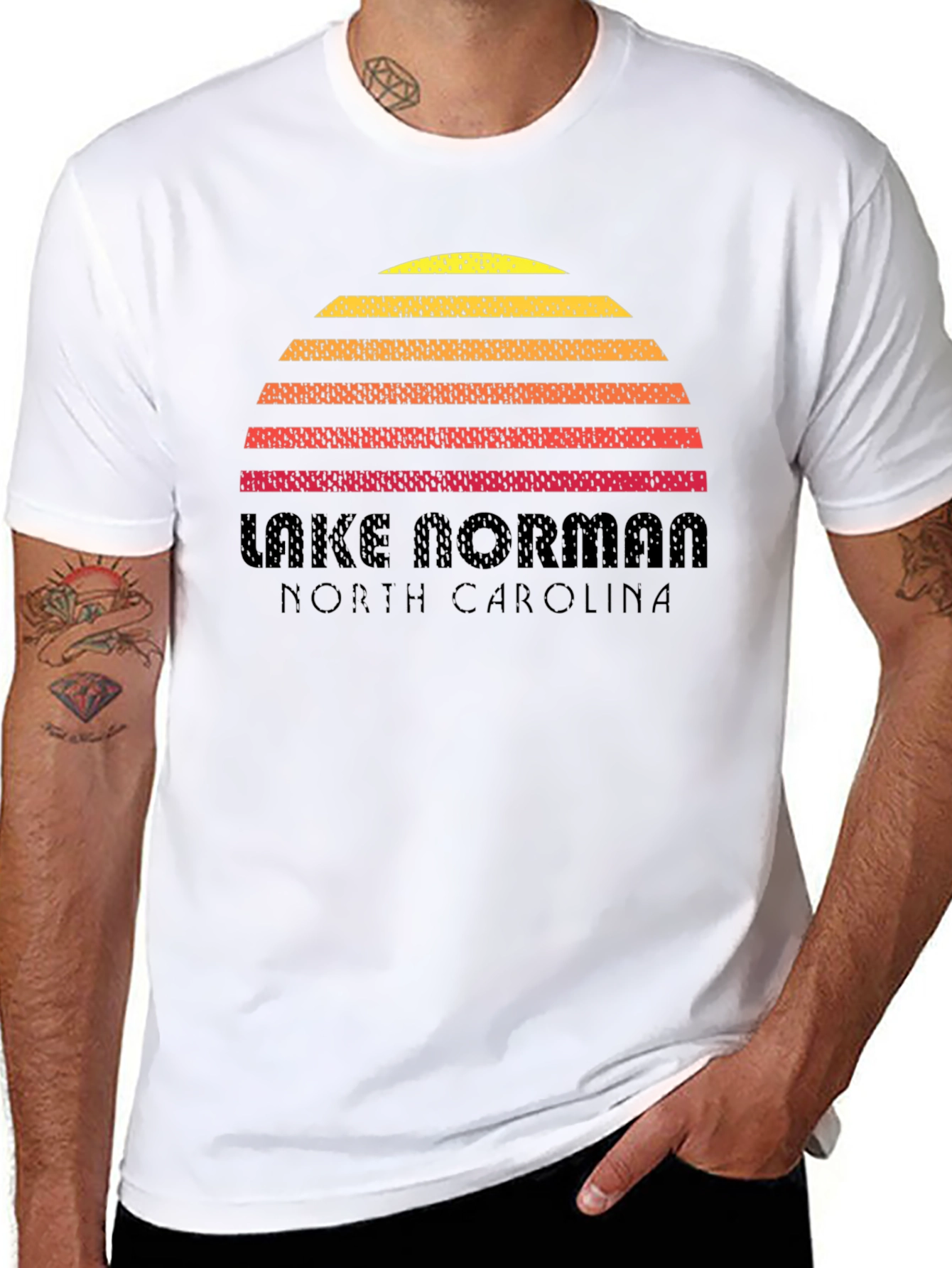 Lake Norman North Carolina Retro T-Shirt